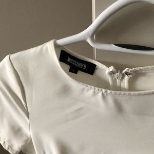 Missguided white dress - size 4